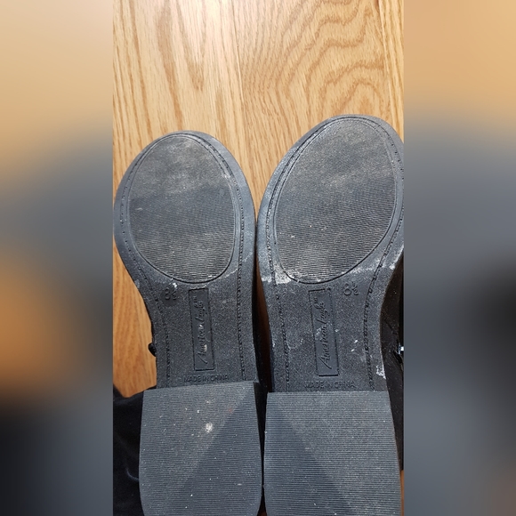 Over the knee black faux suede boots - Picture 8 of 8